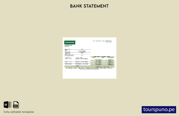 listo para imprimir plantilla de word   extracto bancario de Turquía Sekerbank